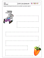 1. sınıf çizgi çalışmaları